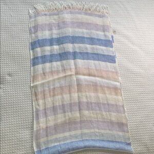 Puro Lino striped linen scarf